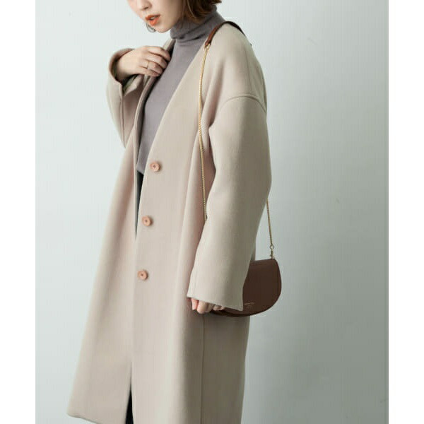 楽天市場】Vネックノーカラーコート／アーバンリサーチ ロッソ（URBAN