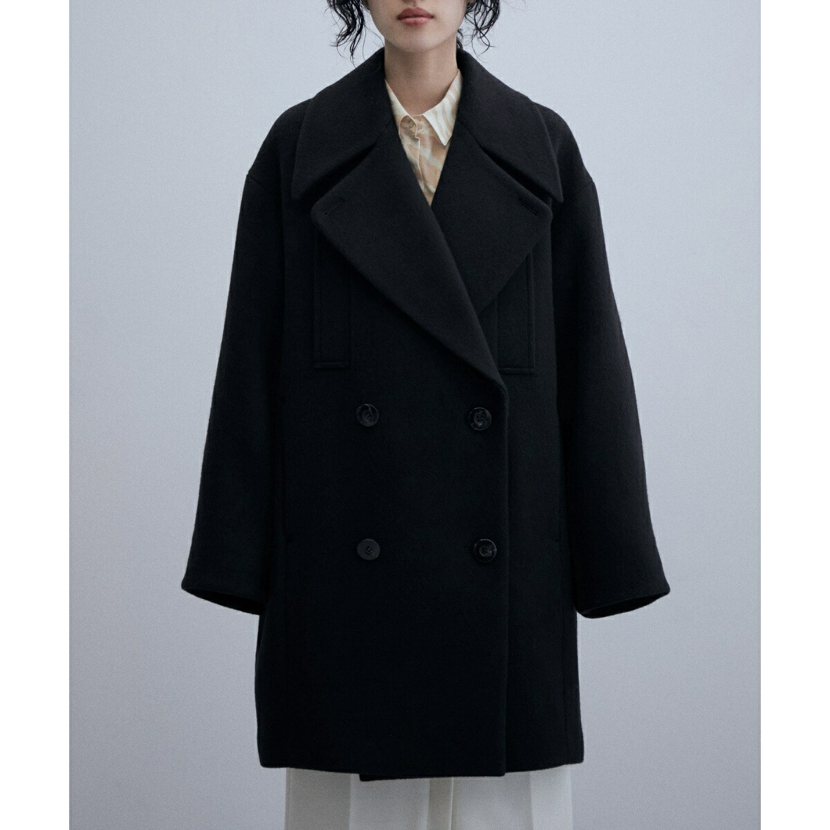 楽天市場】【サステナブル】ビッグラペルコート／アダムエロペ（ADAM