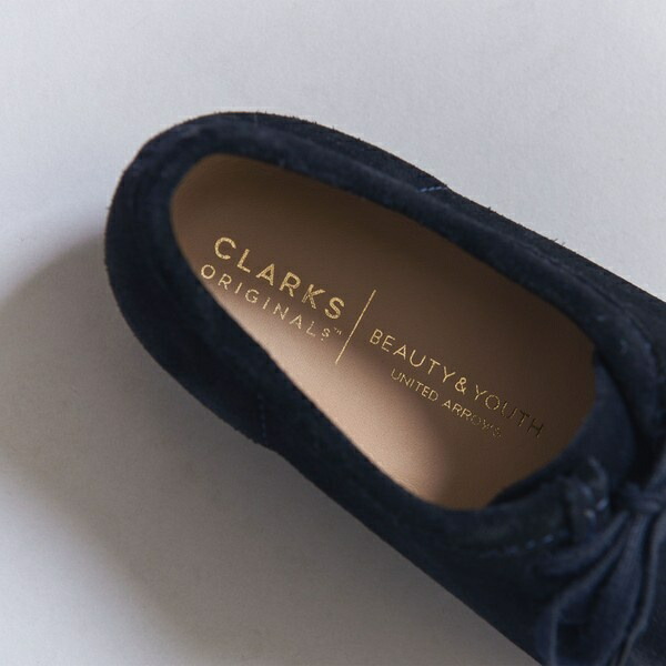 楽天市場】【別注】 ＜CLARKS＞ WALLABEE NAVY/シューズ／ビューティー