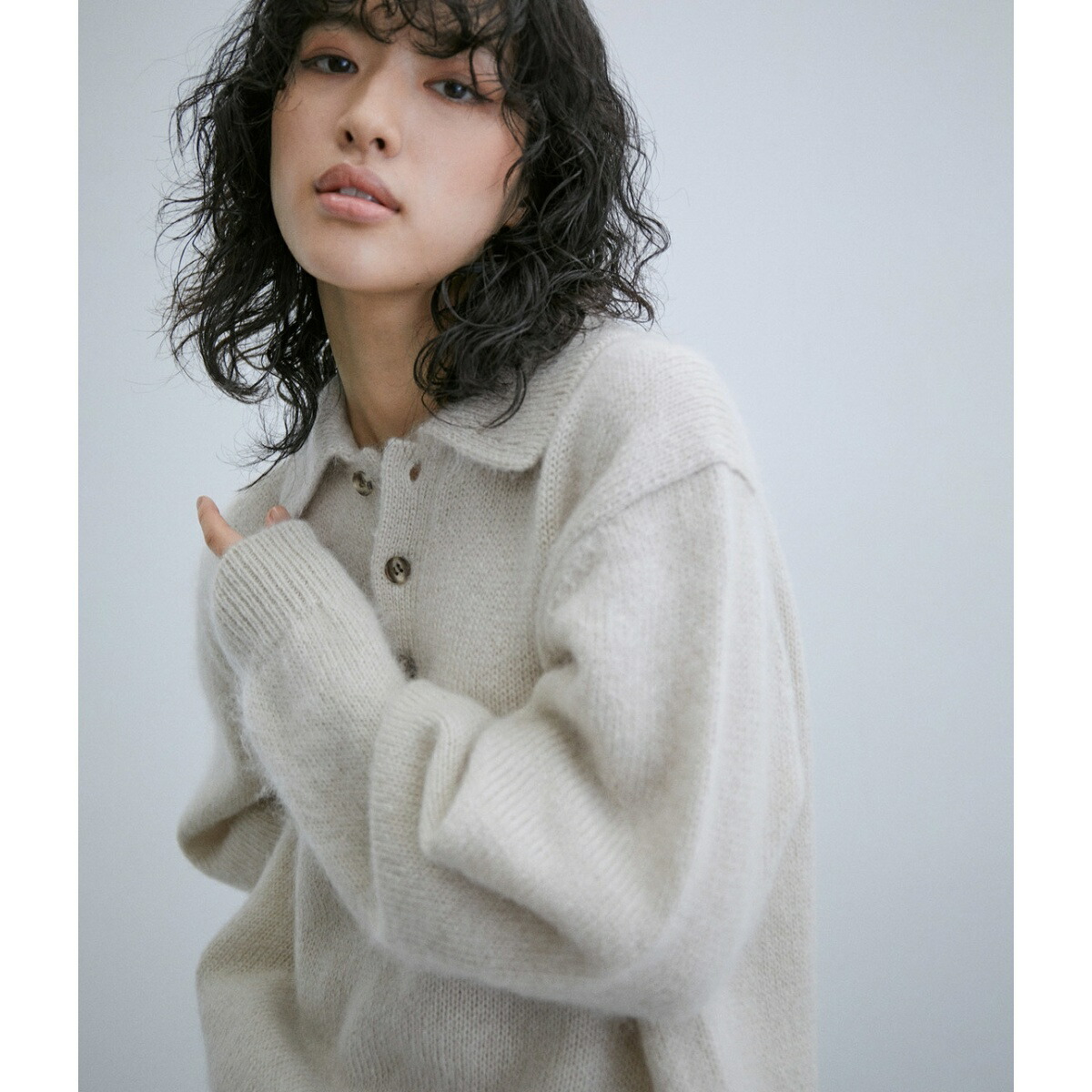 楽天市場】【BATONER】men PURE MOHAIR POLO／アダムエロペ（ADAM ET