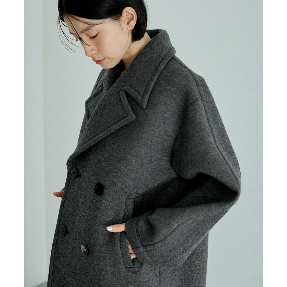 楽天市場】ウールジャージボンディングPコート／アダムエロペ（ADAM ET