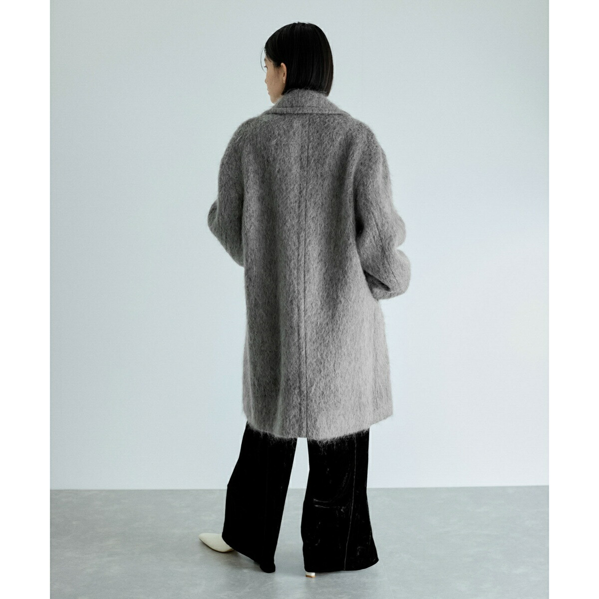 楽天市場】ウェーブシャギーミドルコート／アダムエロペ（ADAM ET ROPE