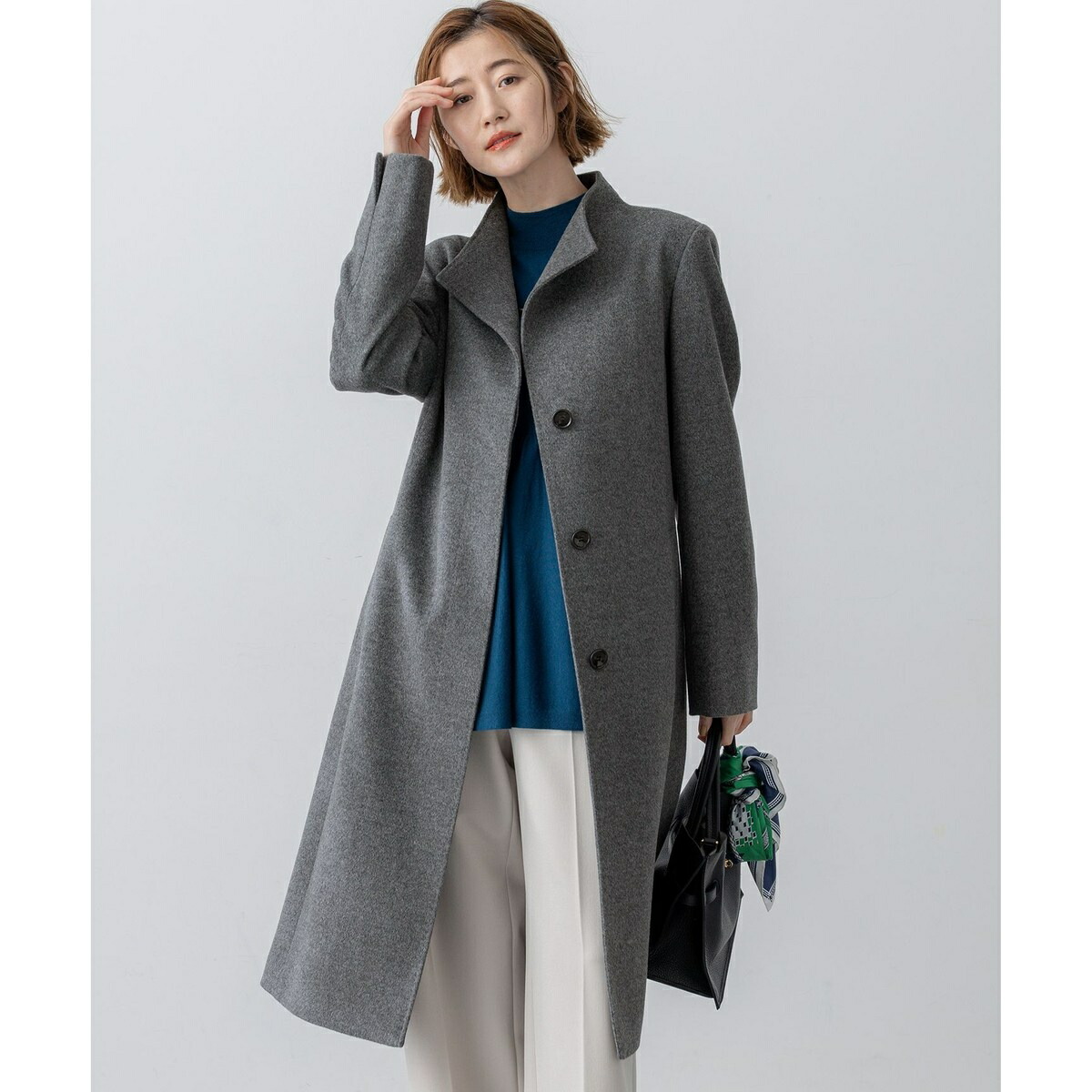 楽天市場】ウールアンゴラビーバー フーデッドコート 23区の通販