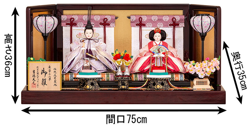 楽天市場】【クーポン利用で10%OFF】雛人形 吉徳大光 ひな人形 平飾り