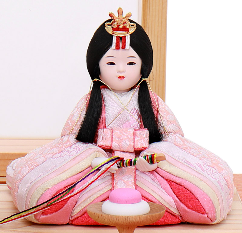 楽天市場】雛人形 コンパクト ひな人形 木目込人形飾り 平飾り 親王