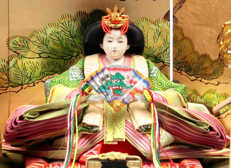 楽天市場】雛人形 久月 コンパクト ひな人形 雛 収納飾り 親王飾り 久