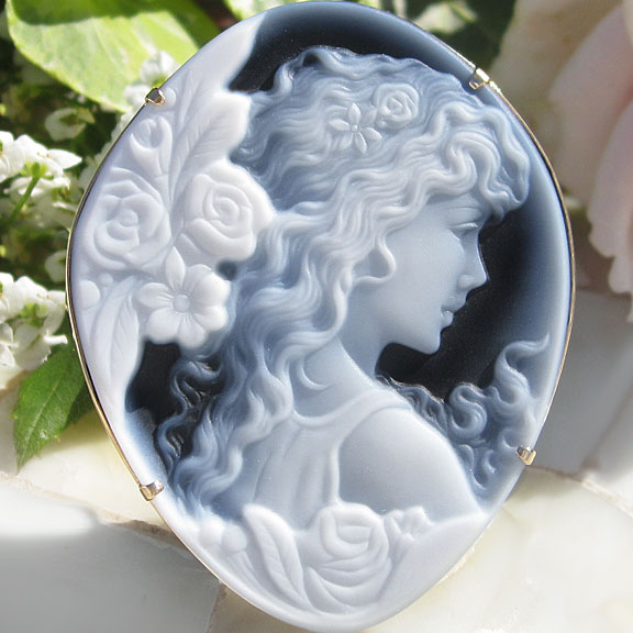 楽天市場】Hans-Peter Muller作 ストーンカメオ 最高級ブラックメノウ