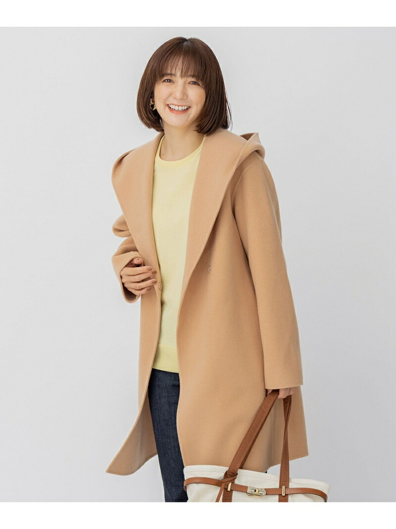 楽天市場】【SALE／50%OFF】ウールリバー フード付き ミドル丈コート