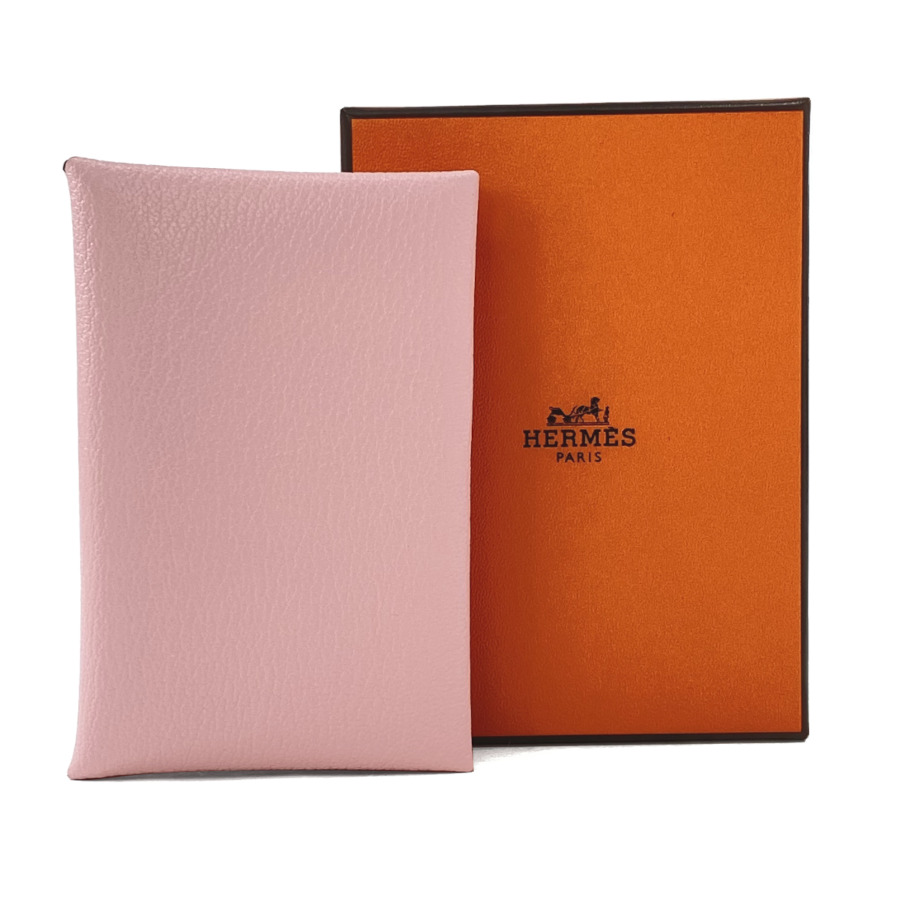 楽天市場】エルメス HERMES カルヴィ シェーブル レザー ローズサクラ