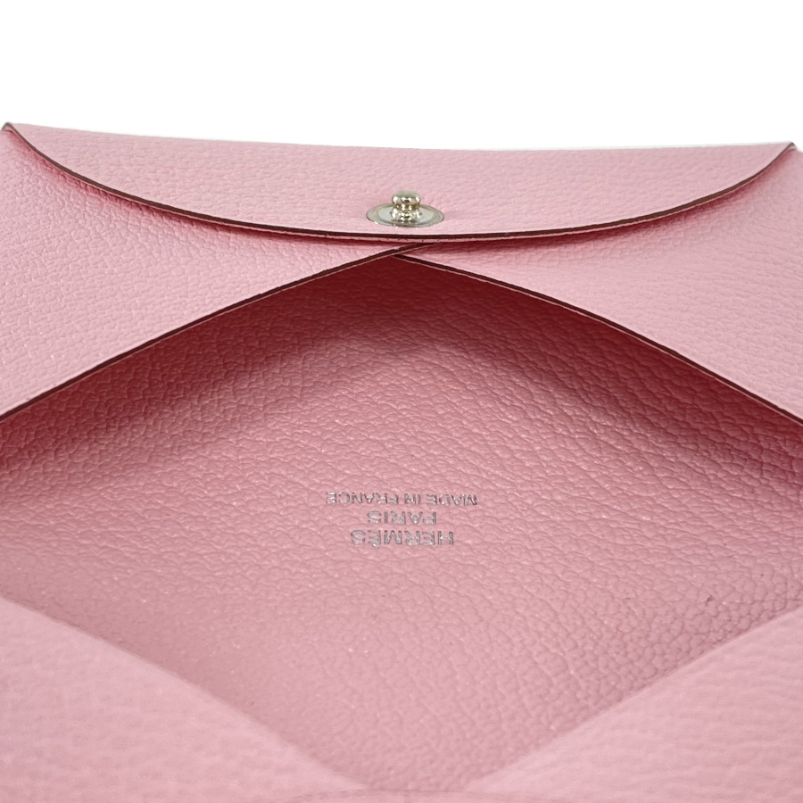 楽天市場】エルメス HERMES カルヴィ シェーブル レザー ローズサクラ