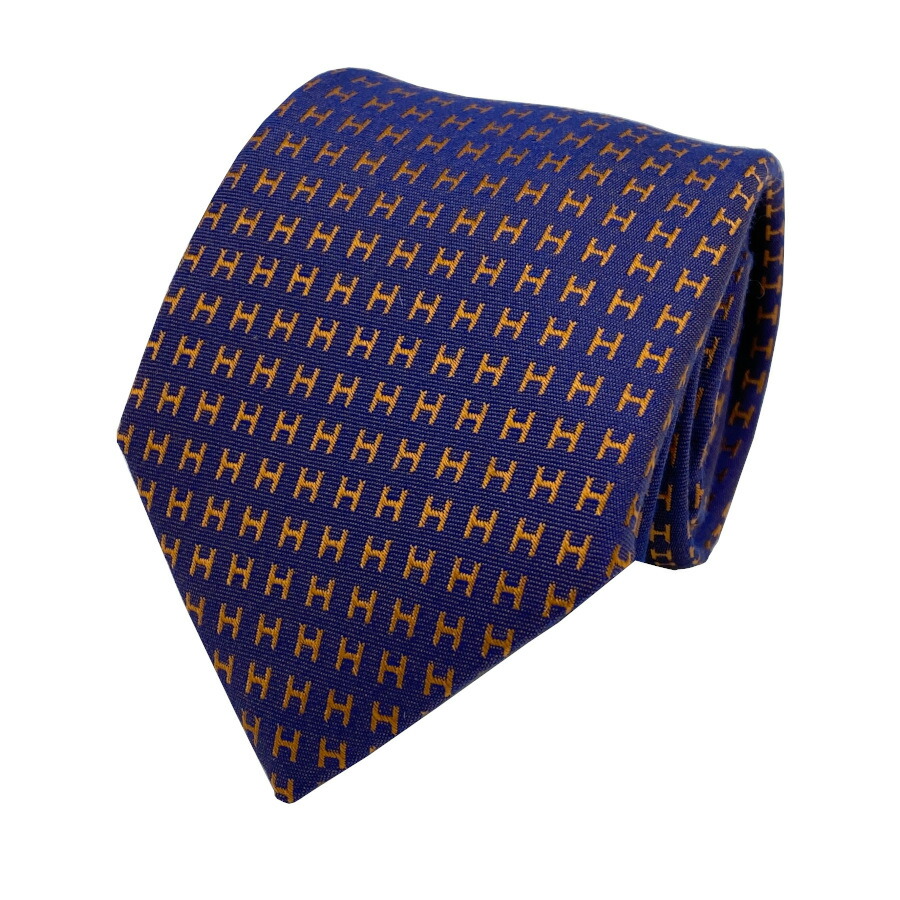 楽天市場】【新品】エルメス HERMES ネクタイ 《 ファソネH 》 7cm H