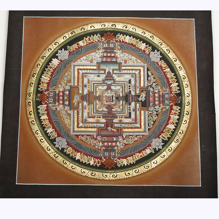楽天市場】曼荼羅 タンカ チベット密教 曼荼羅の大きさは約35cm 額