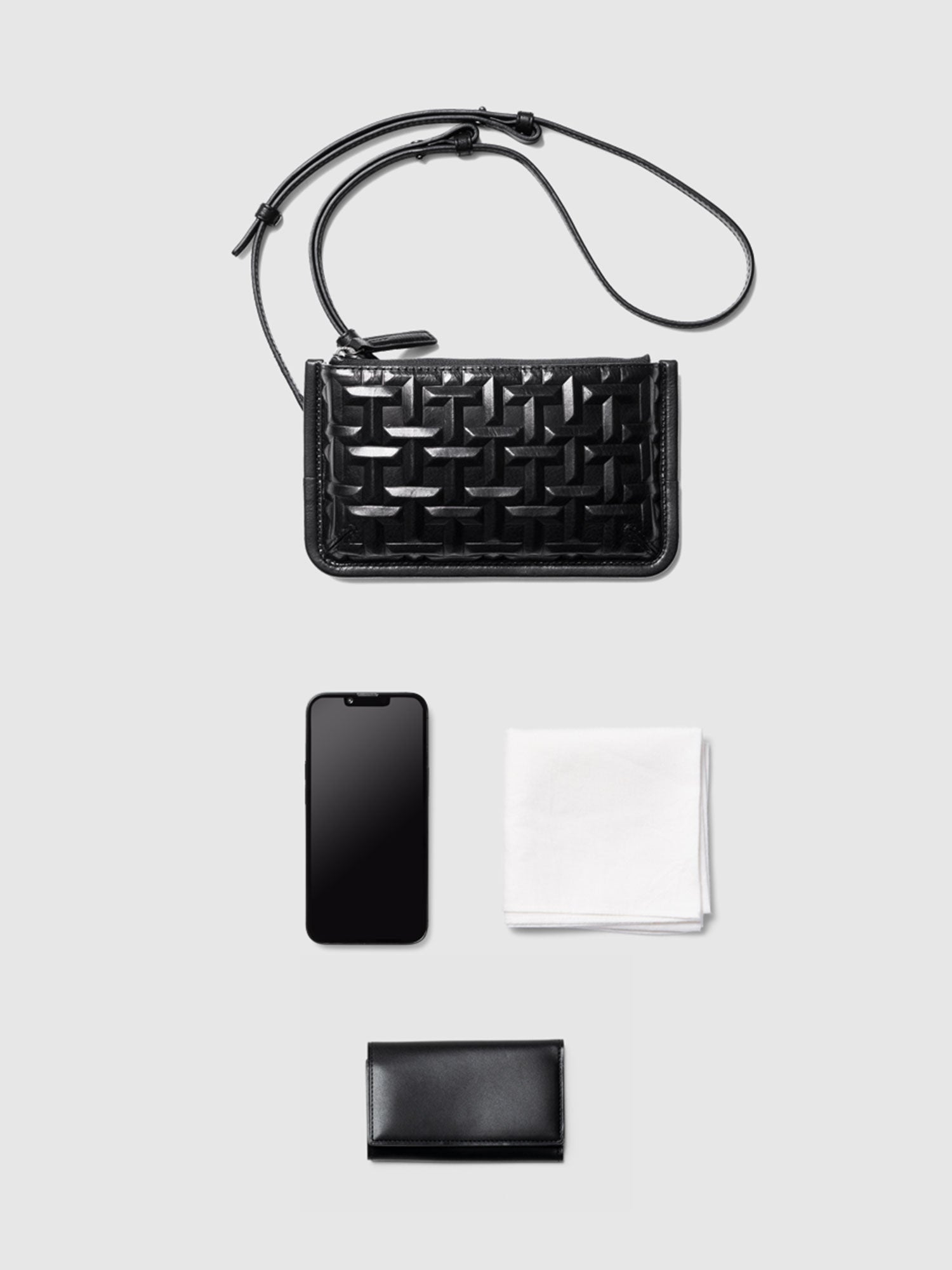 数量限定色】TSUCHIYA フラットミニショルダー（シグネチャーレイズド