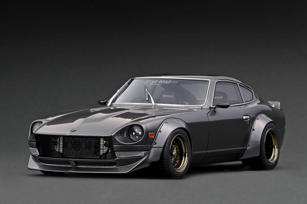 Nissan Fairlady Z (S30) STAR ROAD Gun Metallic (1/18 Scale