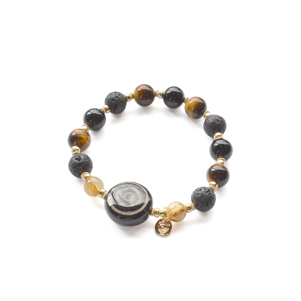 T.P.S coco / ウィンターコレクション 鳳凰眼板珠ブレスレット