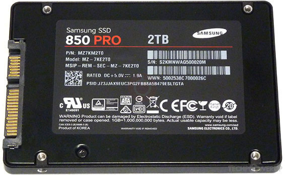 Samsung 850 PRO 2 TB Specs | TechPowerUp SSD Database
