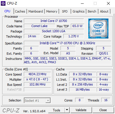 Intel Core i7-10700 Review - Way to Overclock without the K