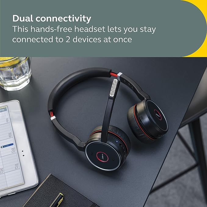 Jabra Evolve 75 SE Stereo USB-A with Charging Stand (MS) - MPN: 7599-8