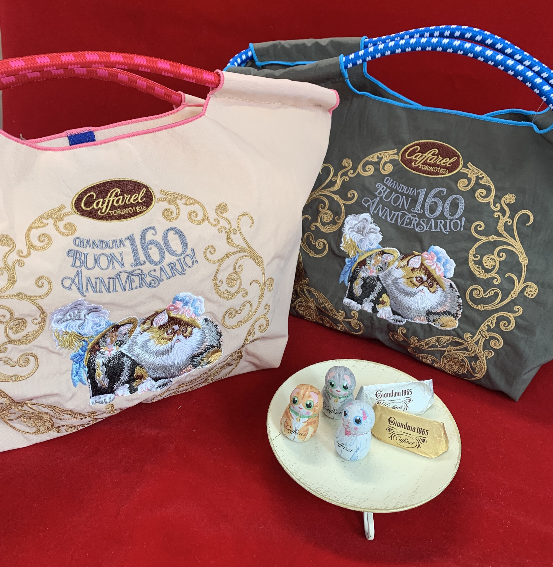 カファレル×Ball＆Chain、バレンタイン限定コラボバッグ。猫と160周年