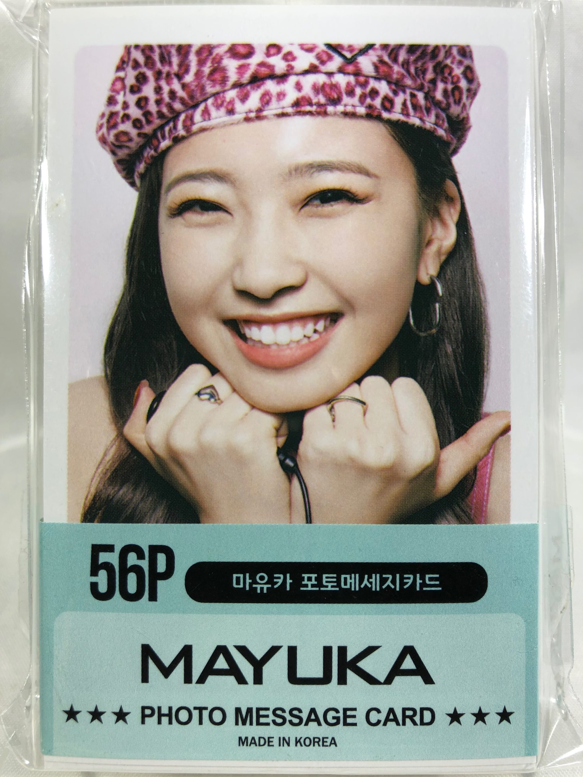 NiziU マユカ MAYUKA 直筆サイン入りチェキ UVカットスタンド付き