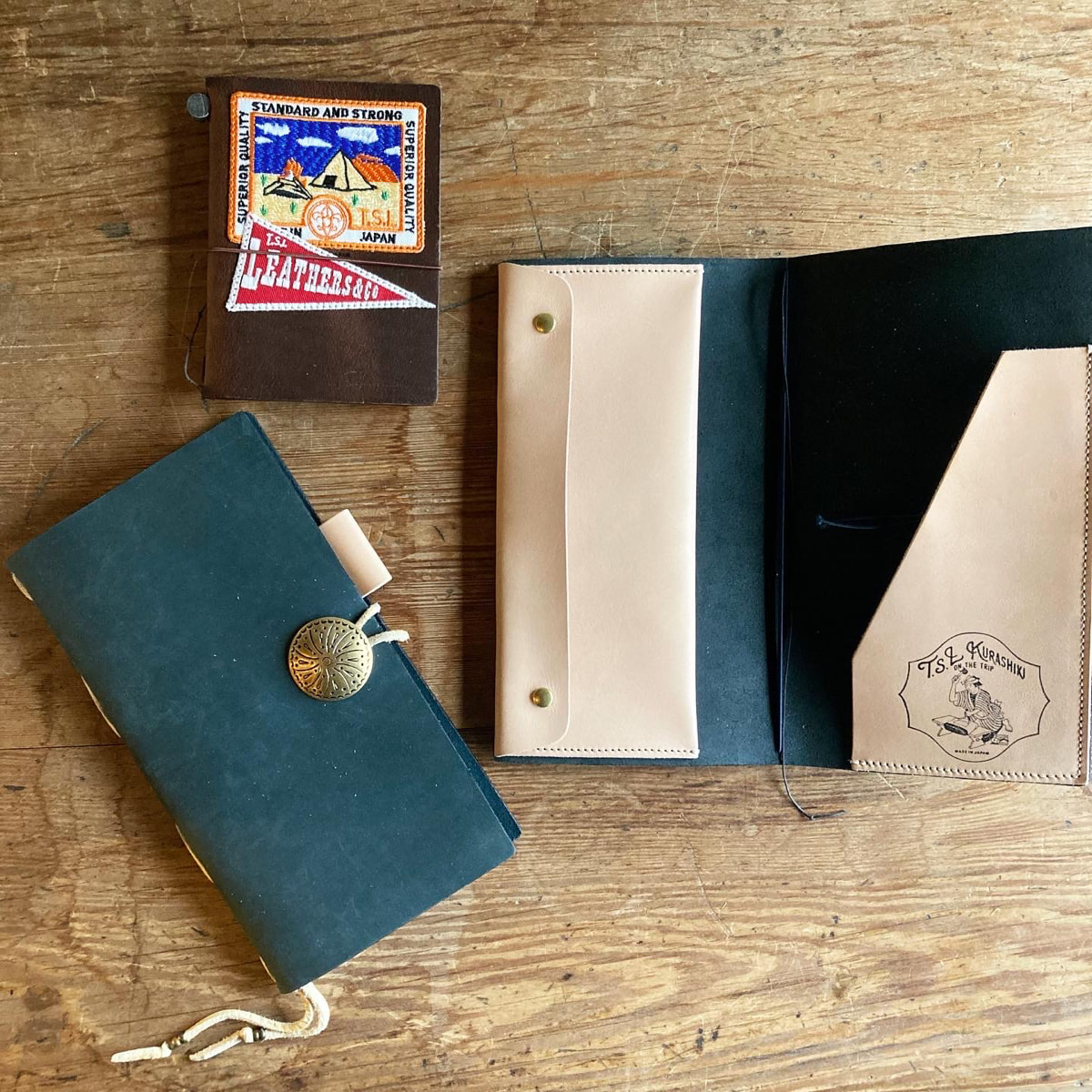 トラベラーズノートTSL倉敷カスタマイズ レギュラーサイズ ブラウン