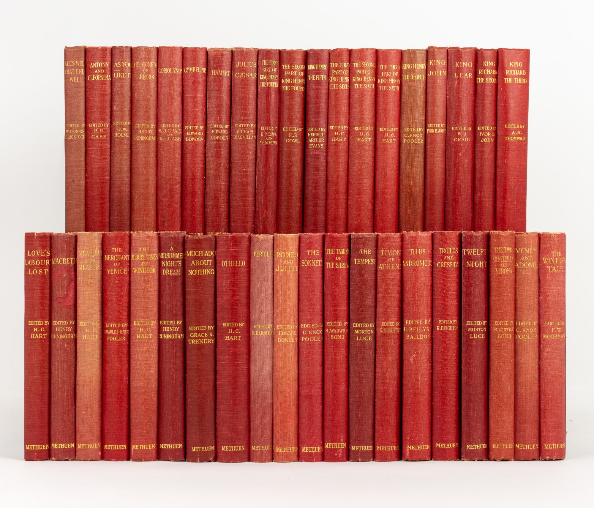 The Arden Shakespeare. First Series, complete in 39 volumes