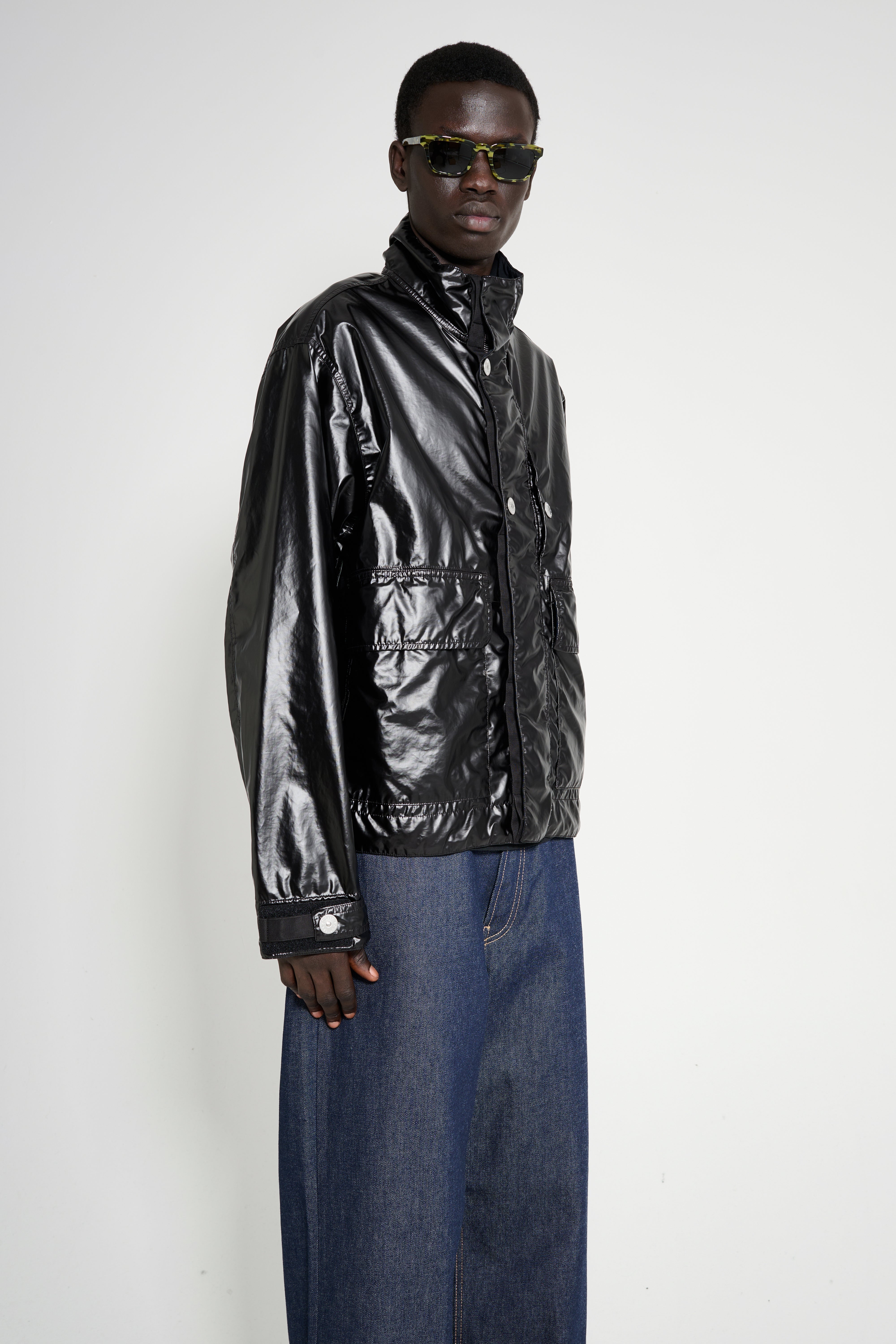 Stone Island Biker Nylon Jacket Black – Très Bien