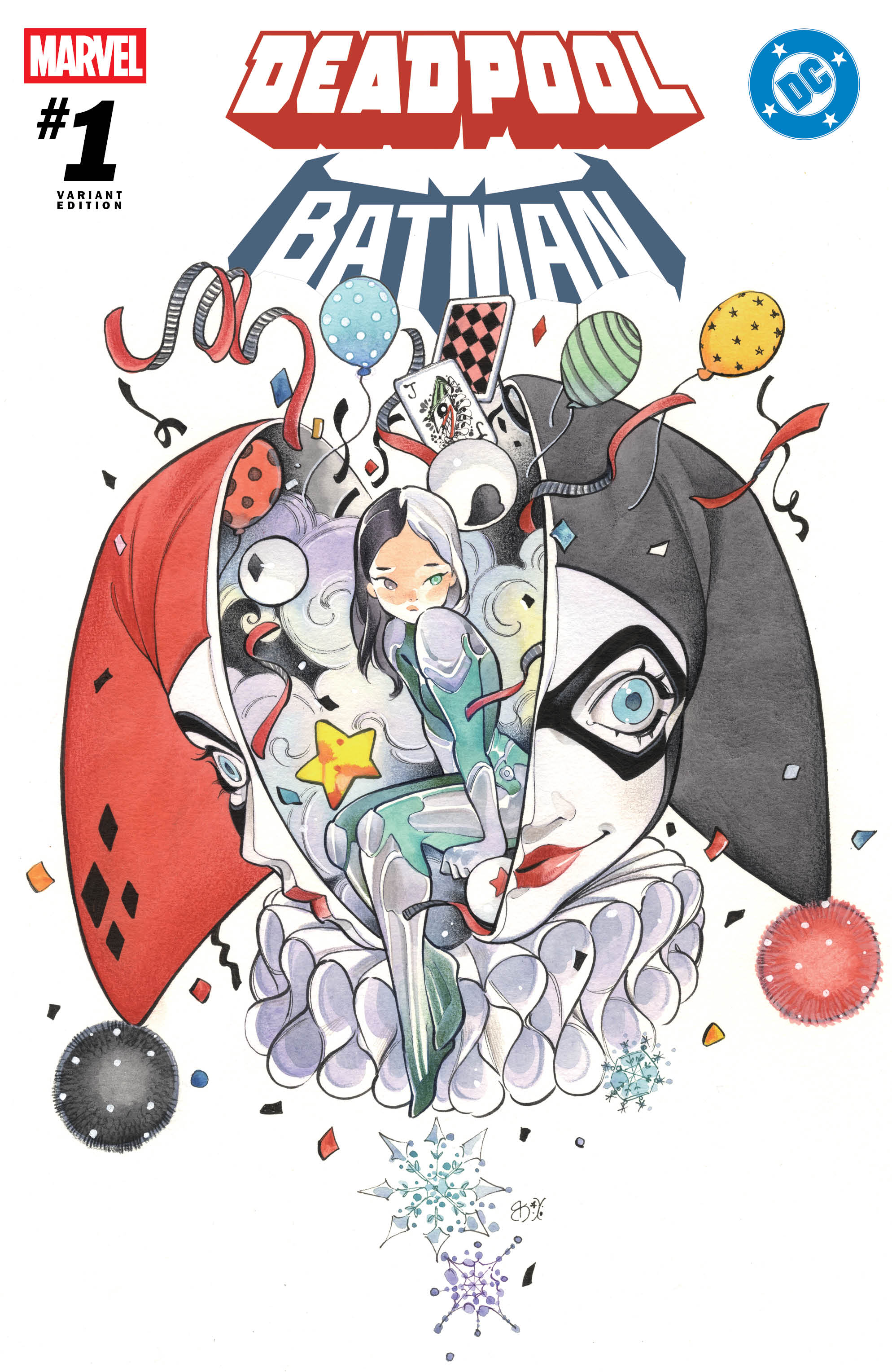 Deadpool Batman #1 Trinity Trade NYCC Exclusive by Peach Momoko