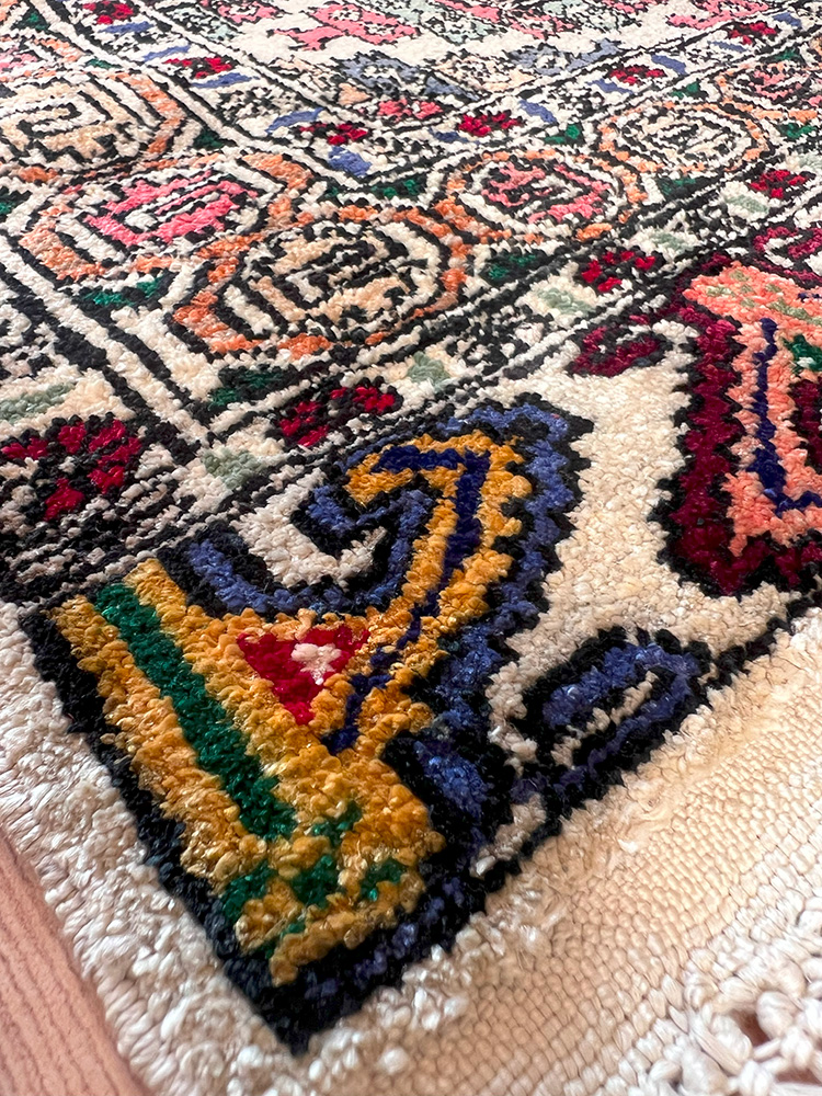 トルクメン産 オールドシルク絨毯 Size:176×112 | 大阪・豊中市の