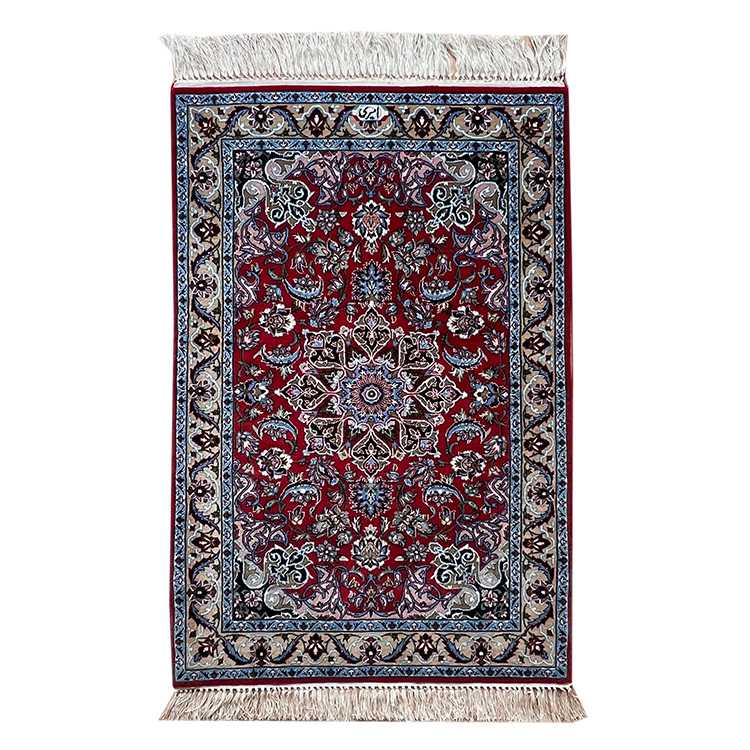 イスファハン産・ペルシャ絨毯 No.197319 Size:106×72│大阪・豊中市