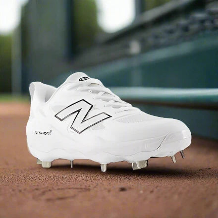 New Balance Fresh Foam X Velo v4 Metal Softball Cleat - White w