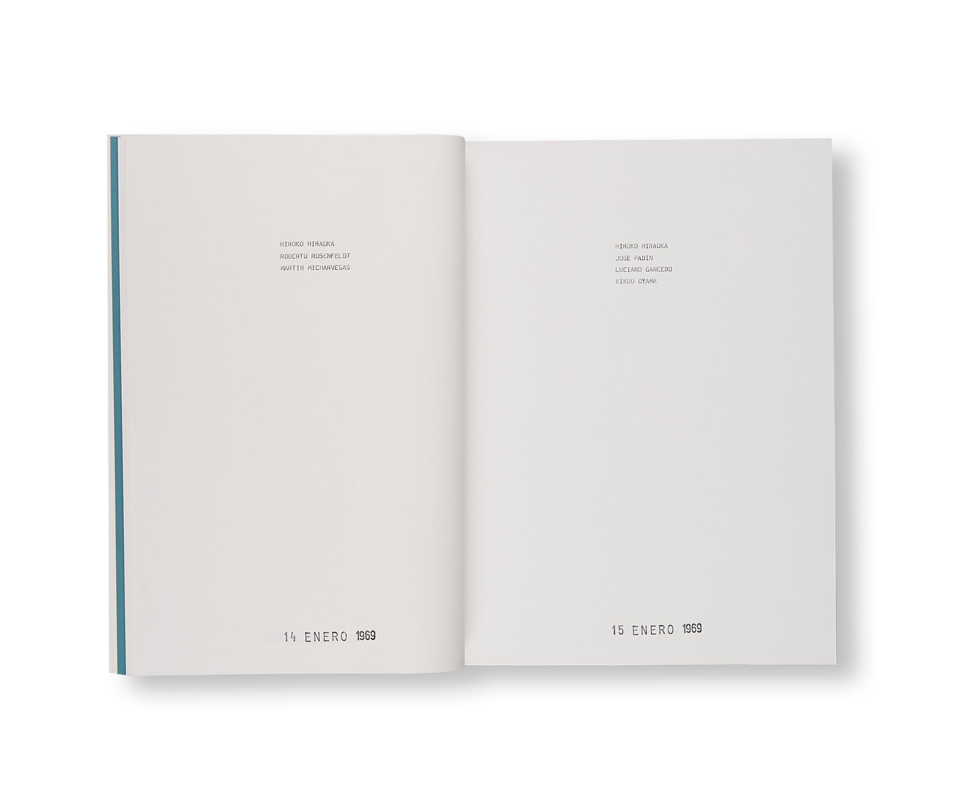 I WENT, I MET, I READ, JOURNAL: 1969. by On Kawara – twelvebooks