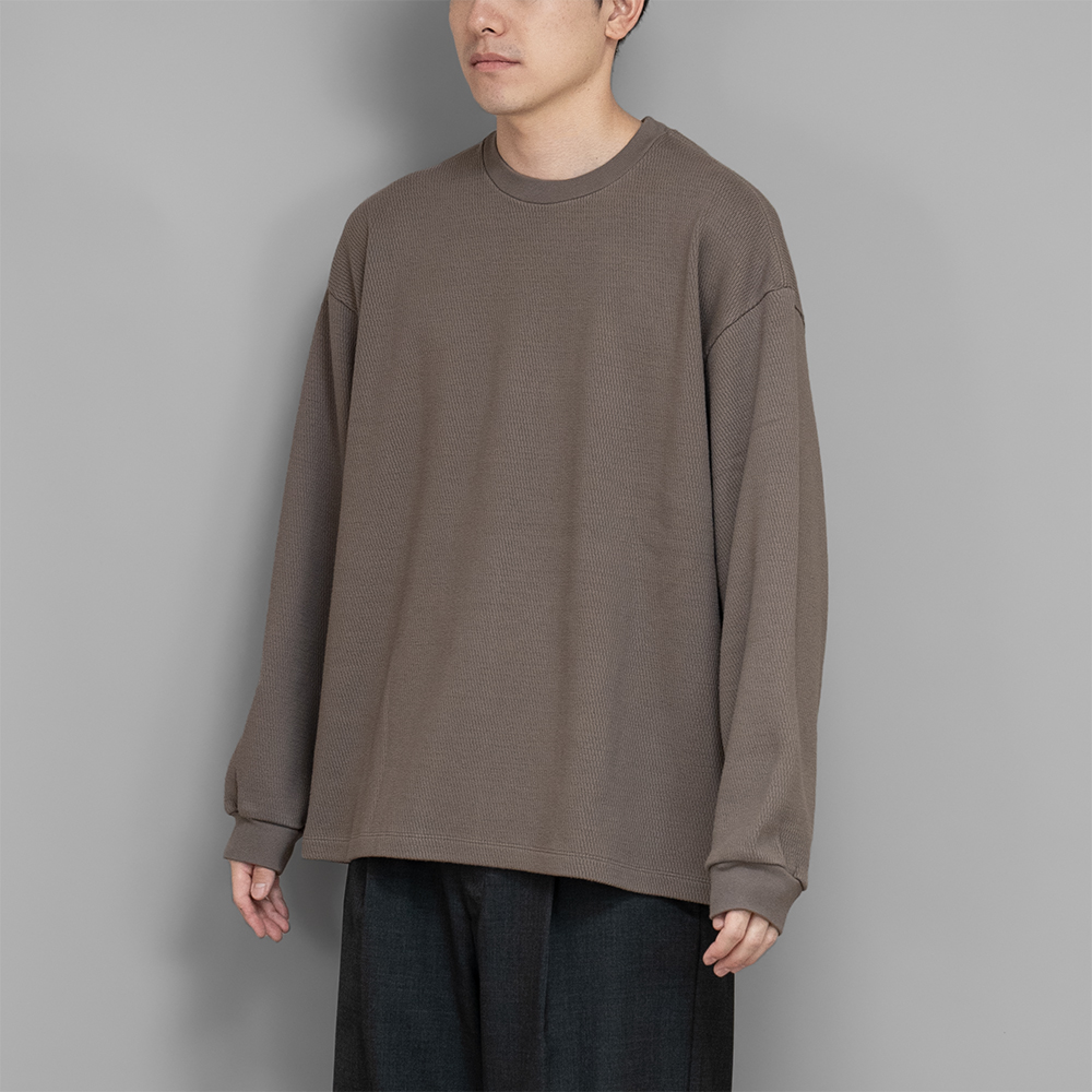 SALE】POLYPLOID / Oversize Longsleeve #C (Gray) | twelve