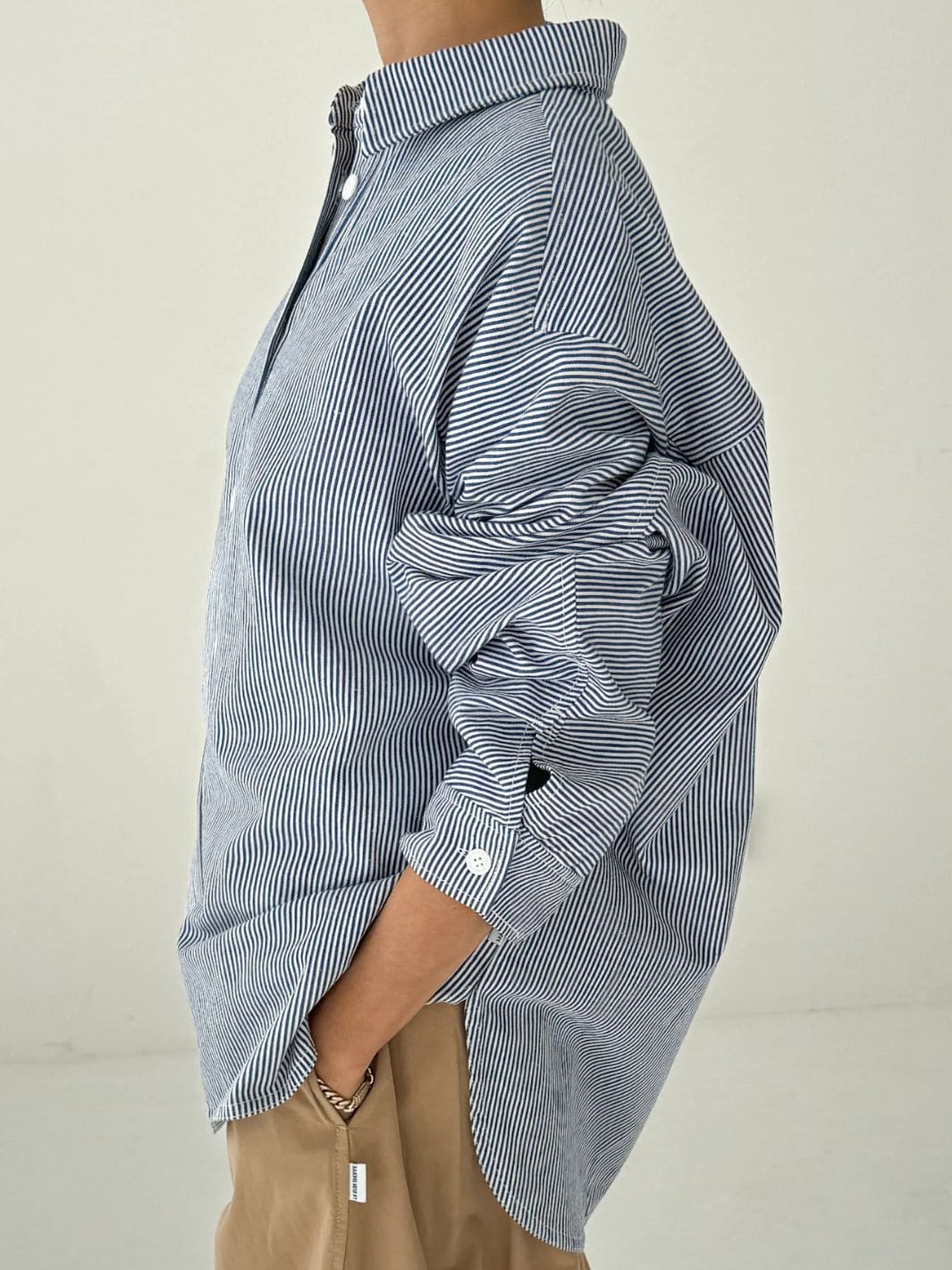 Le Bon Shoppe Owen Shirt in Blue Stripe | Twentyseven Toronto