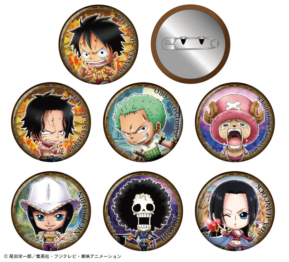 ジャンプショップ限定】ONE PIECE とじコレ 缶バッジvol.1 - 株式会社