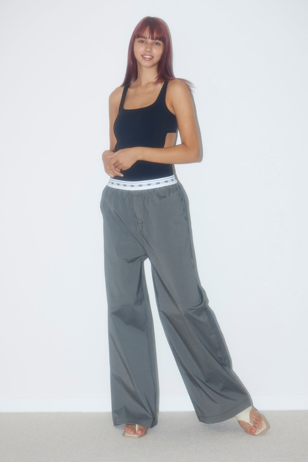 Signature Logo Stripe Long Pants – TW