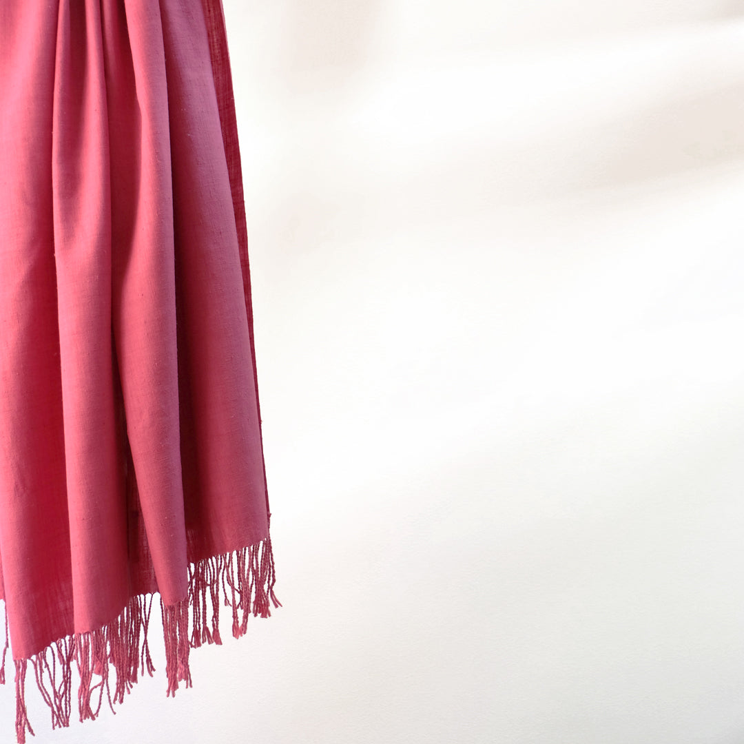 本場結城紬 広幅ショール 色無地 絹100％ 日本製 – 結城紬の奥順