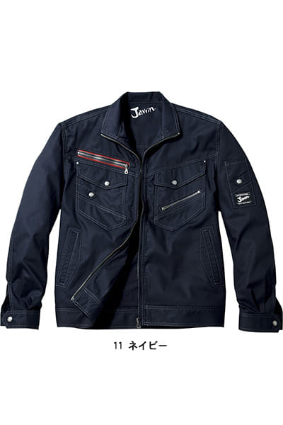 全4色】Jawin 長袖ジャンパー（帯電防止・消臭・抗菌・男女兼用