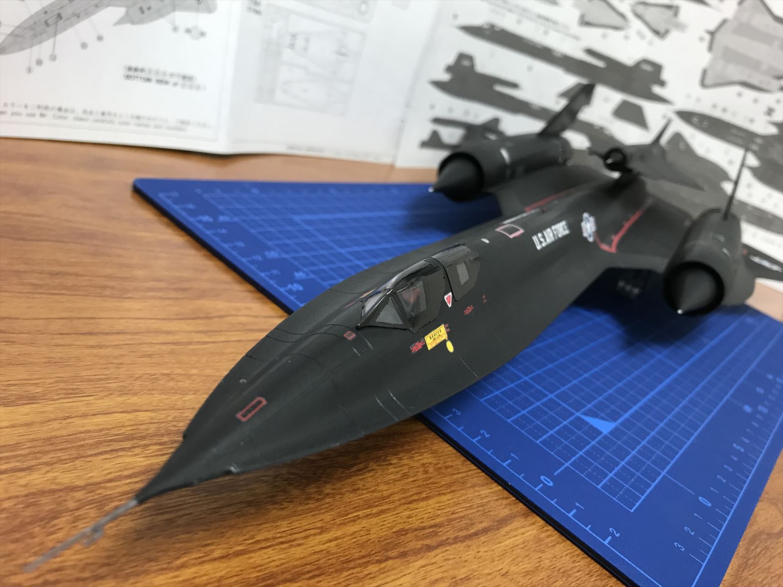SR-71】思い出のプラモデルの製作記【Hasegawa 02395】 | turtle in