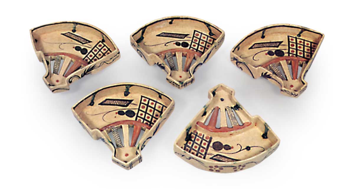 織部 扇面 向付 | 鶴田 純久の章 お話