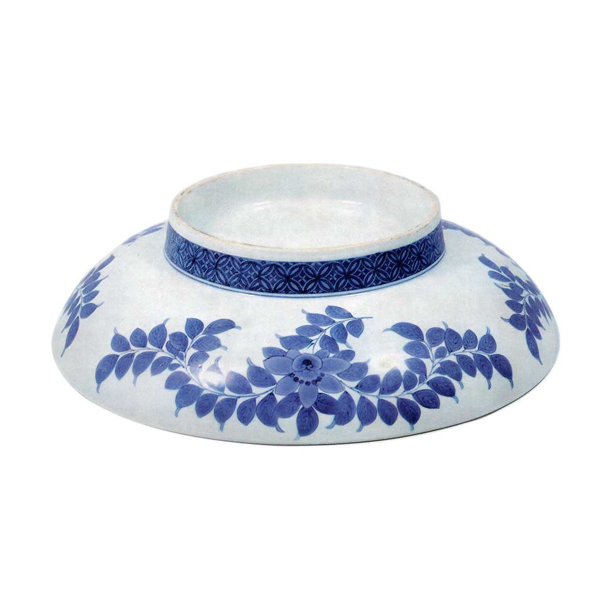 色鍋島 色絵 岩牡丹 植木鉢文 尺皿 | 鶴田 純久の章 お話