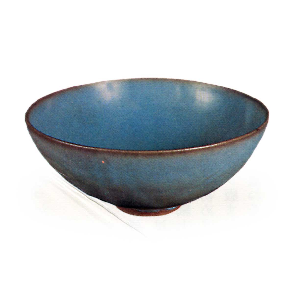 天青釉 天藍釉蘋果尊 大清康煕年製 款 中国美術 古玩 唐物 擺件 SN59