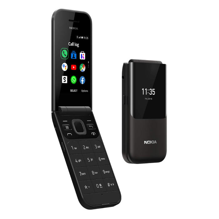NOKIA 2720 FLIP 4GB 512MB RAM Dual SIM 4G Black | Technology Valley