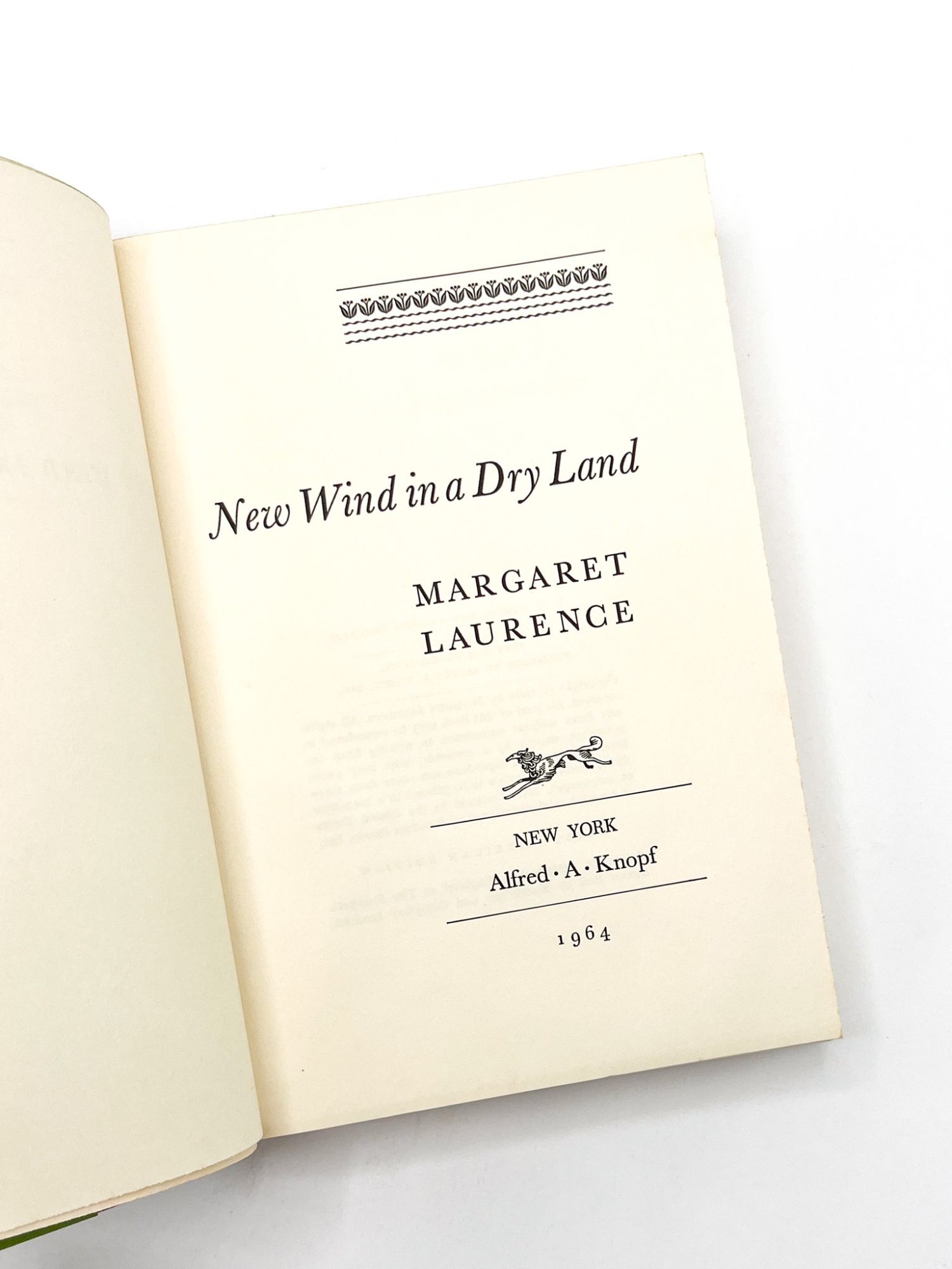 NEW WIND IN A DRY LAND | Margaret Laurence