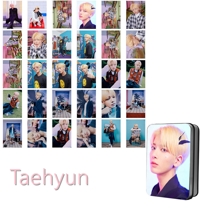 TXT Members Blue Hour LOMO Tin Case Set [30 pcs] (Fan-made) – TXT