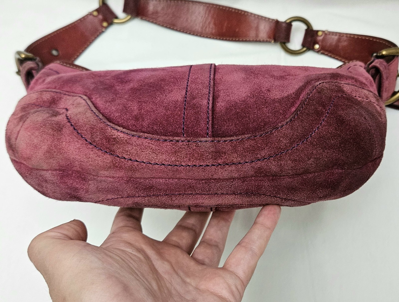 Coach Vintage Purple Suede Soho Hobo | Mercari