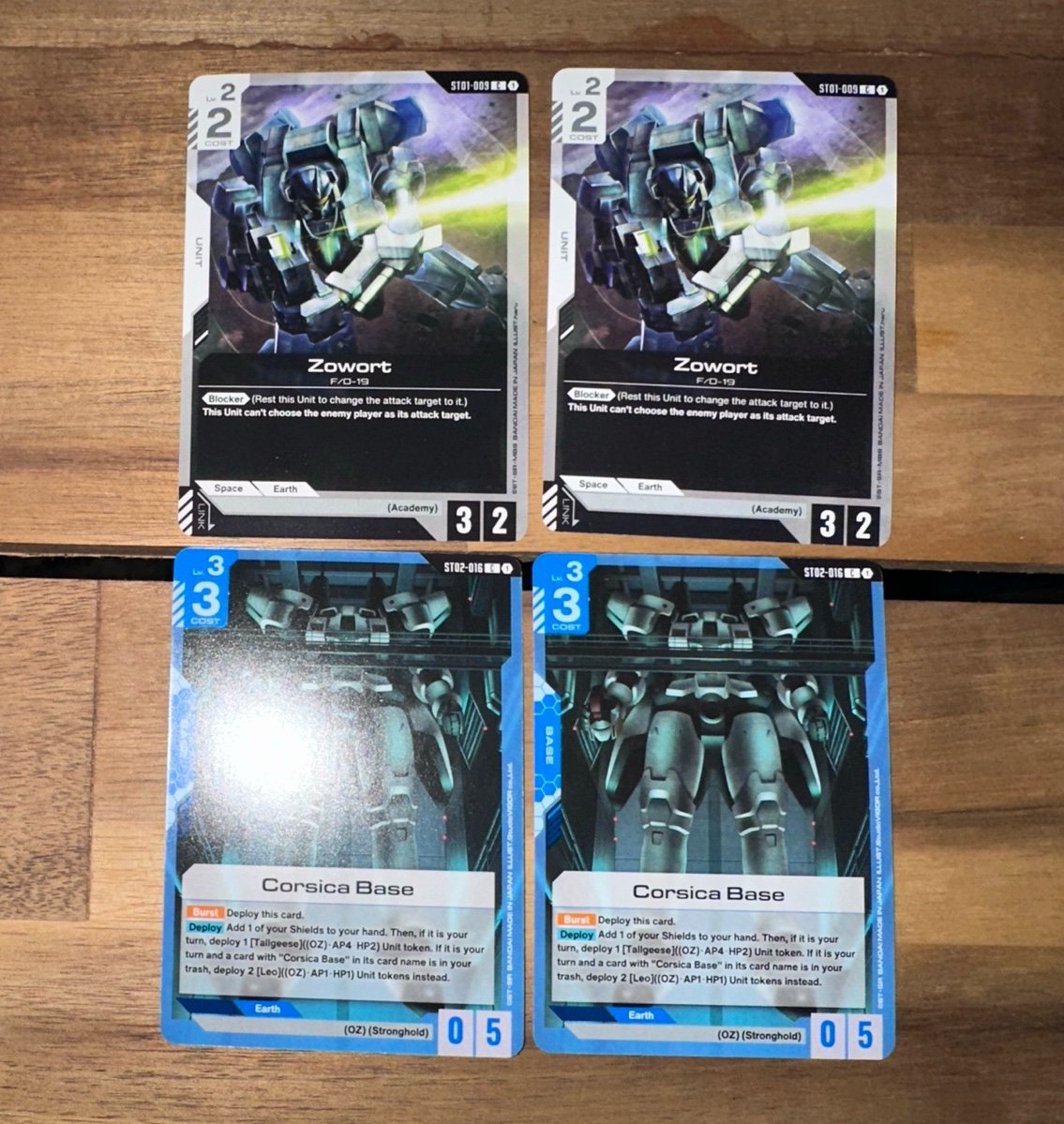 Gundam TCG Zowort F/D-19 ST01-009 Common x2 | Mercari