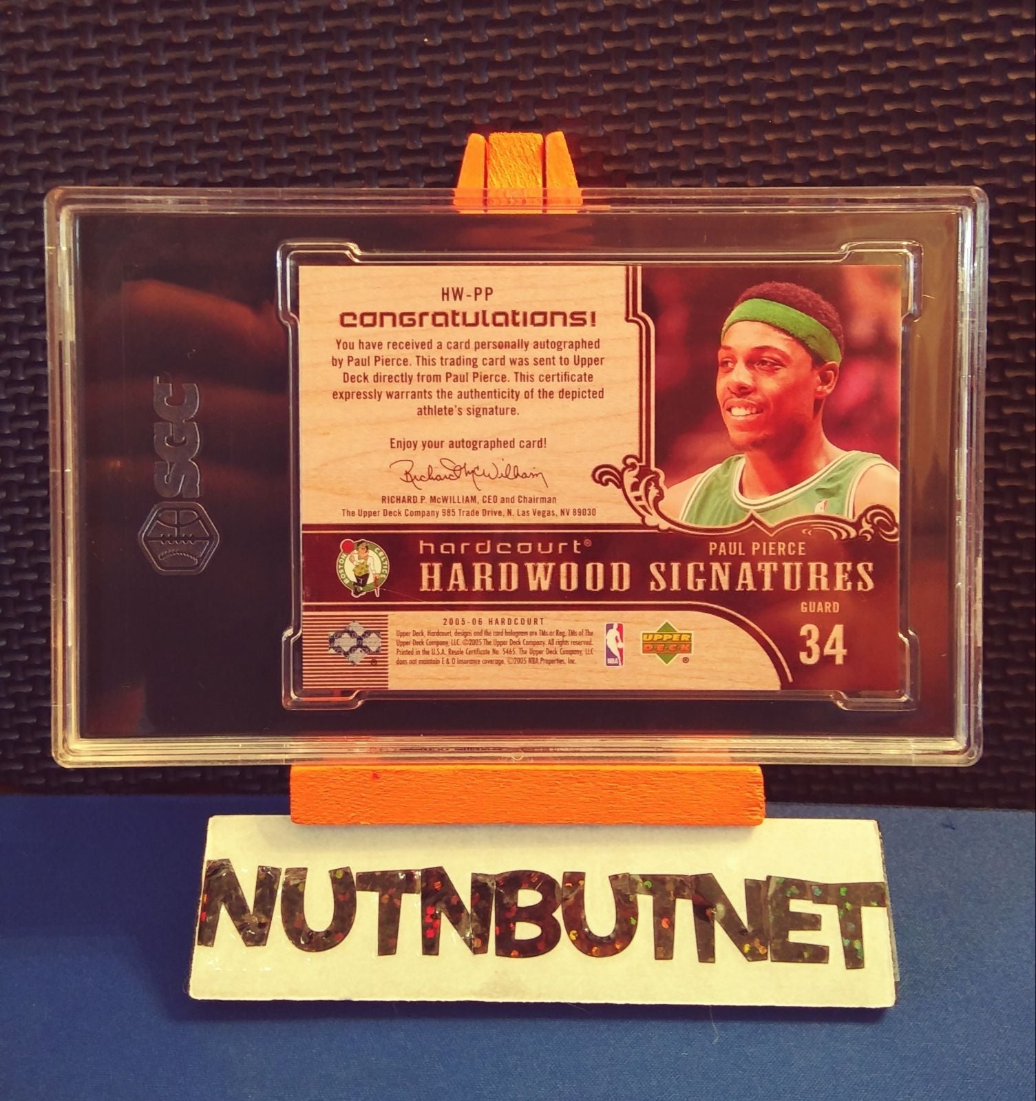 NBA UD BLACK 9/15 Paul Pierce 直筆サインカード NBA UD BLACK 9/15