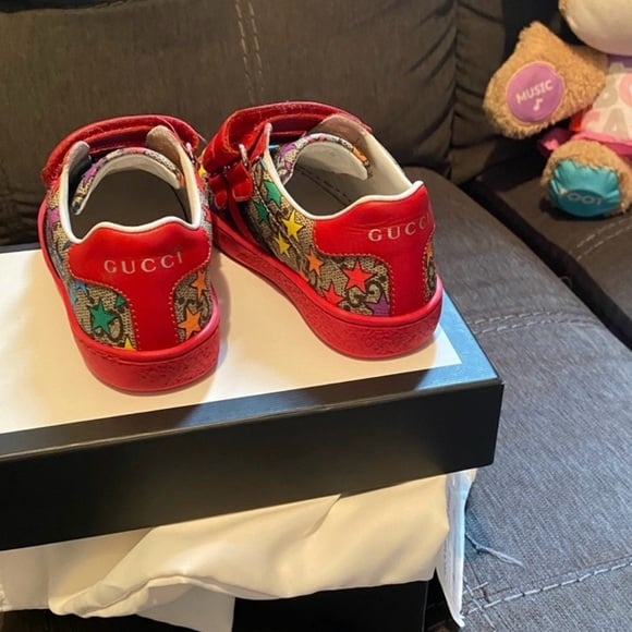 Gucci Kids Sneakers - Red and Multicolor | Mercari