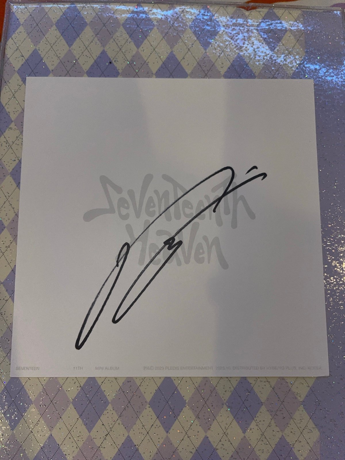 Seventeen Woozi Seventeenth Heaven signature | Mercari